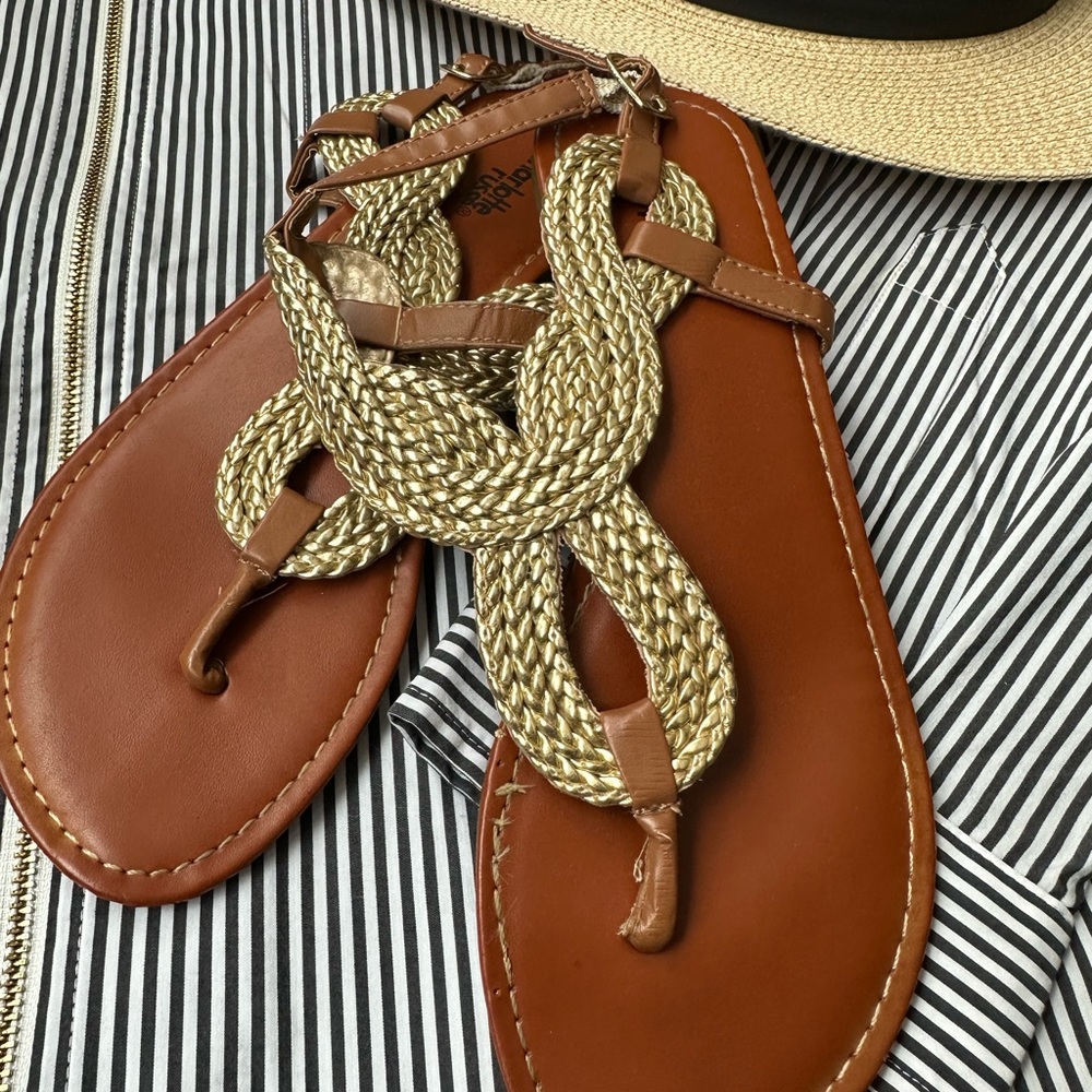 Charlotte Russe Women’s Gold Sandals